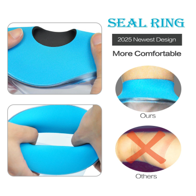 Full Leg Waterproof Shower Sleeve for Kids – Reusable Cast Protector for Foot, Calf, Knee & Thigh During Bathing or Water Activities (Blue)