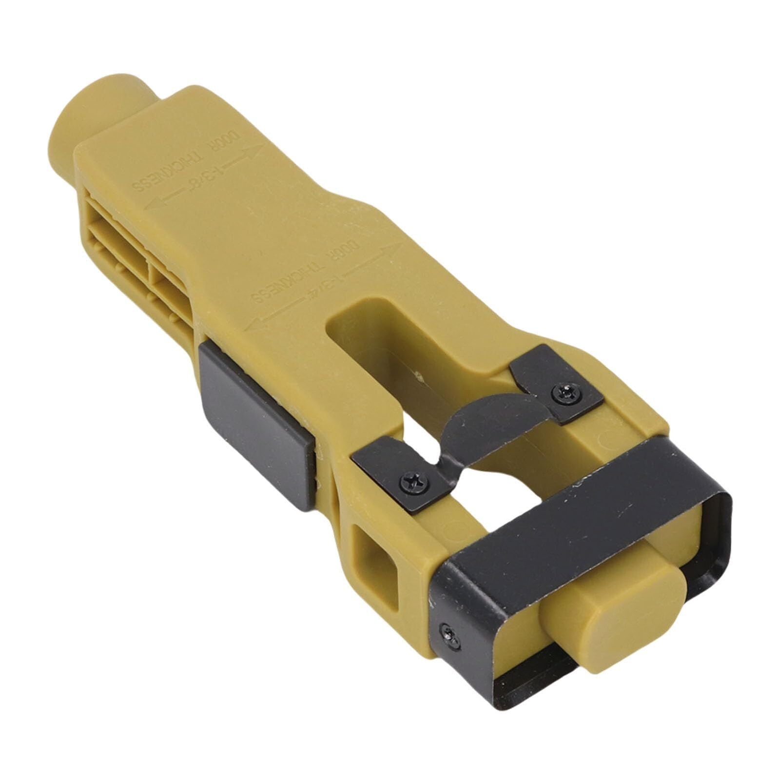 Green Door Latch Mortise Tool – Professional Stainless Steel & ABS Installation Kit for 1-3/4" or 1-3/8" Doors | Accurate Cutting Template with Anti-Slip Handle