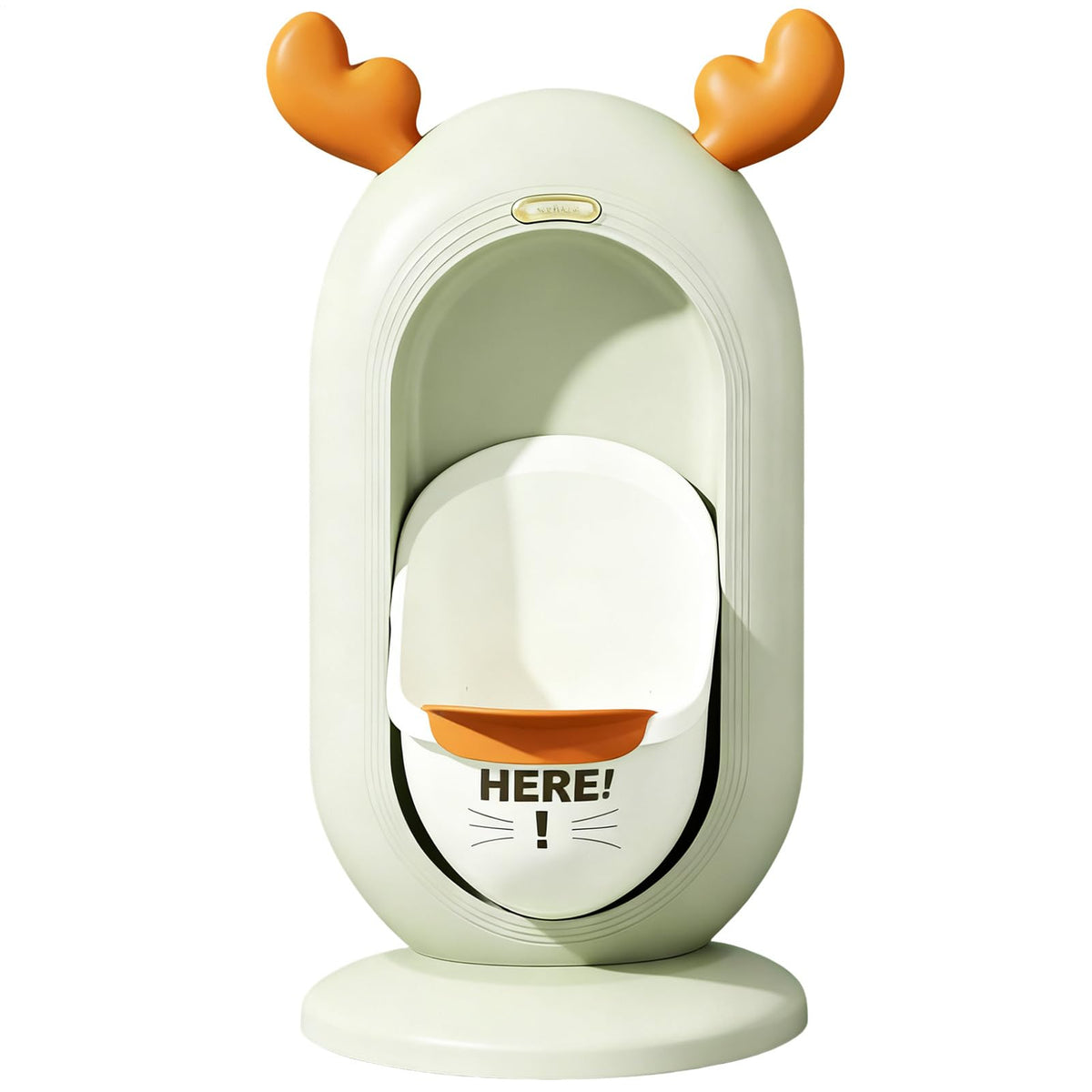 Wall-Mounted Kids Urinal for Boys – Adjustable Height Training Potty with Cute Cartoon Design, Anti-Splash, Easy to Clean, Portable Toilet for Home, Nursery, Travel (Green)