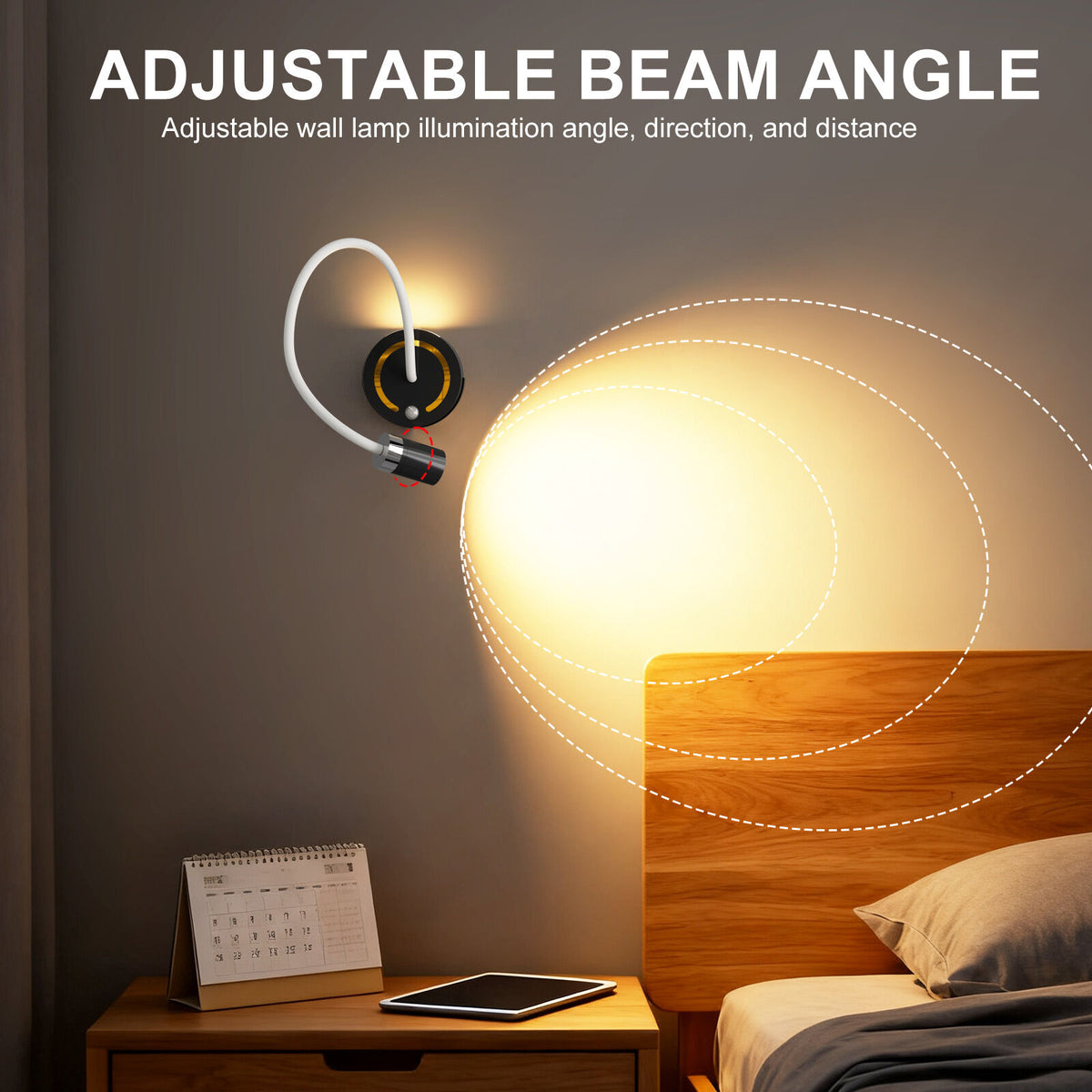 Rechargeable Motion Sensor Night Light – DIY Silicone Hose Lamp for Bedroom & Desk (Black) | Other Colors Available in Store