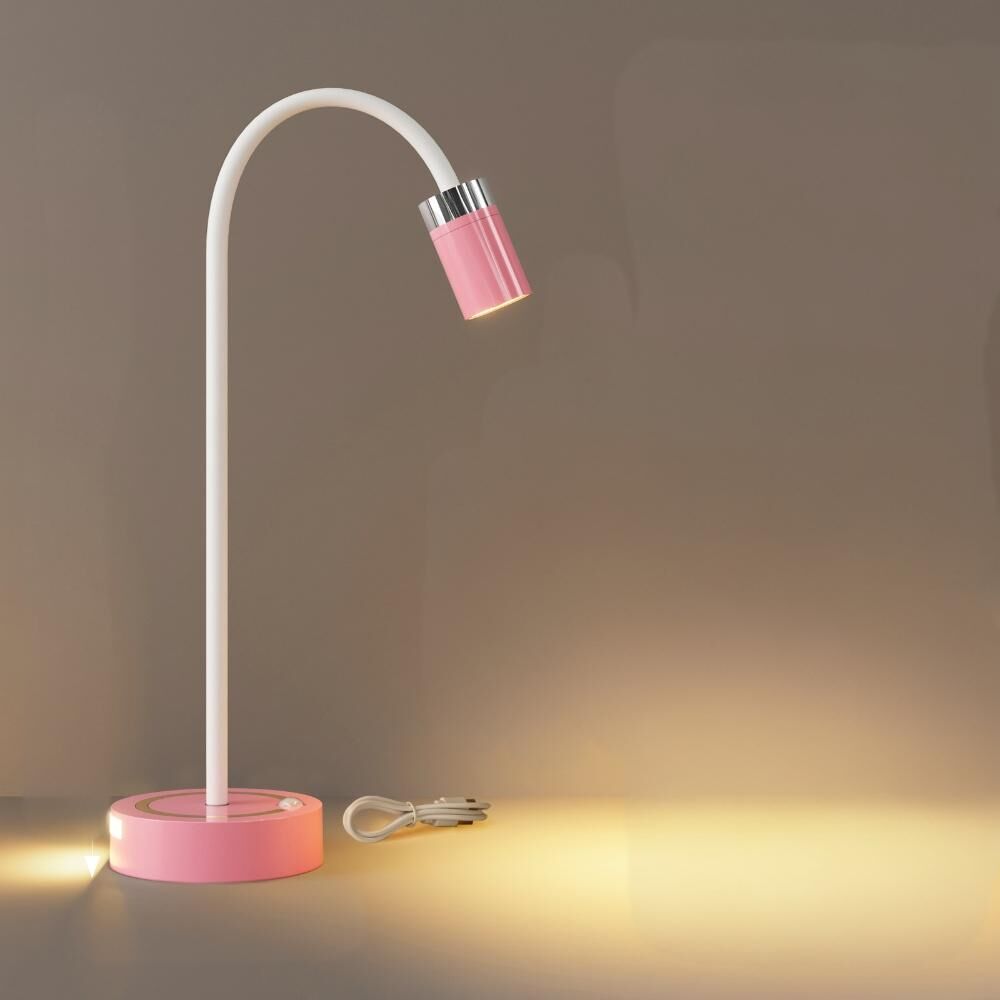 Rechargeable Motion Sensor Night Light – DIY Silicone Hose Lamp for Bedroom & Desk (Pink) | Other Colors Available in Store