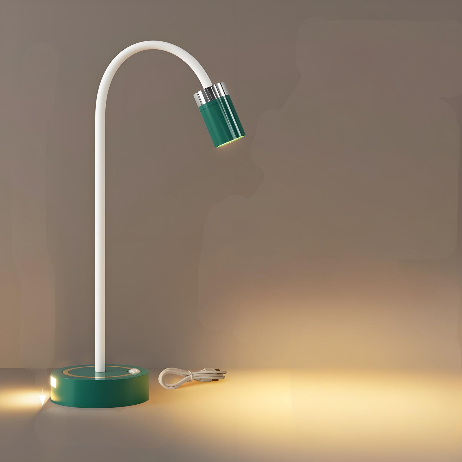 Rechargeable Motion Sensor Night Light – DIY Silicone Hose Lamp for Bedroom & Desk (Green) | Other Colors Available in Store