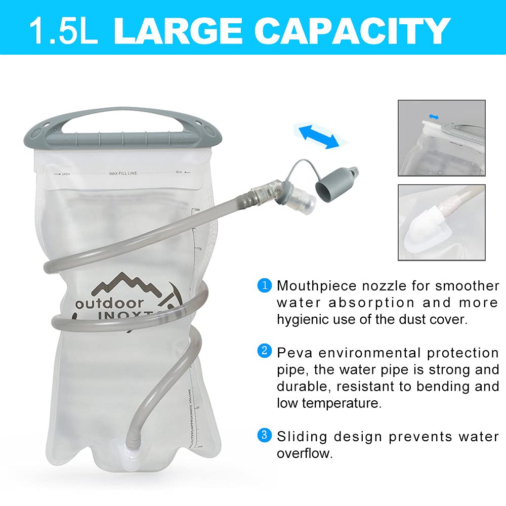 Ultra-Light Hydration Running Vest Backpack – 1.5L Water Capacity, Breathable Mesh Design for Cycling, Hiking & Marathon (Black) | Other Colors Available in Store