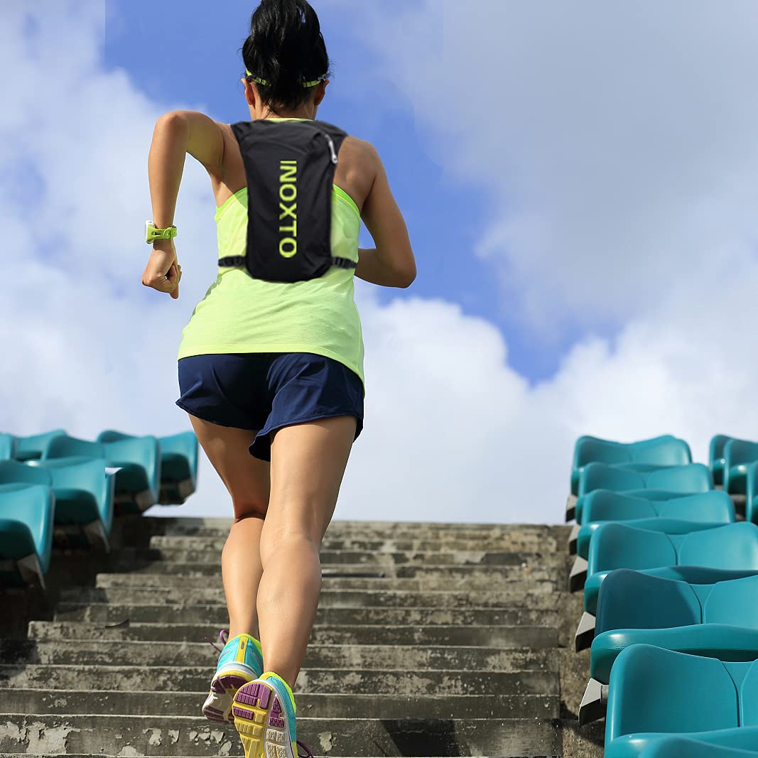 Ultra-Light Hydration Running Vest Backpack – 1.5L Water Capacity, Breathable Mesh Design for Cycling, Hiking & Marathon (Black) | Other Colors Available in Store