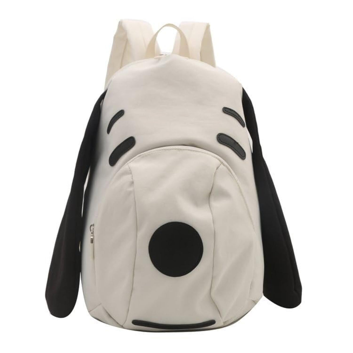 Cute Dog Face Backpack for Kids &amp; Teens – White Cartoon Animal School Bag with Long Ears, Large Capacity Daypack for Girls and Boys (White)