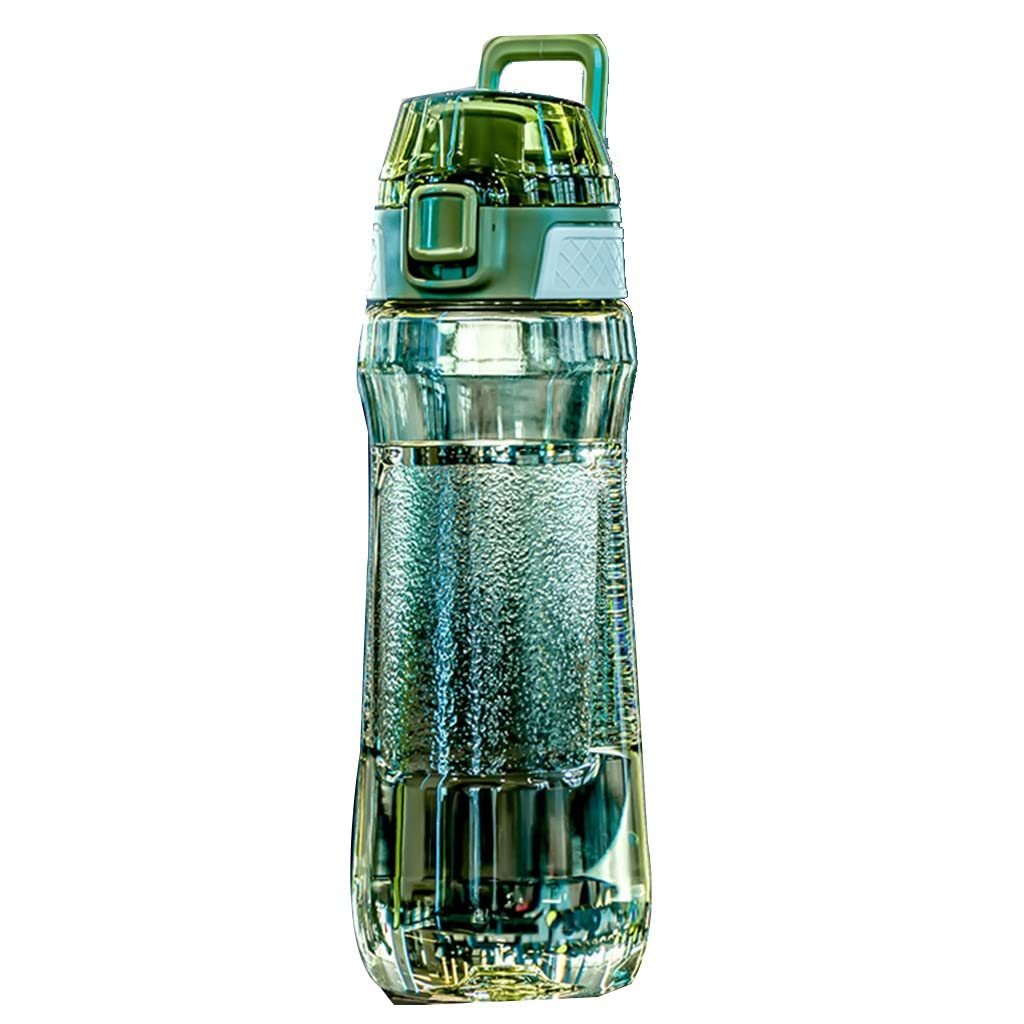 Portable Sport Water Bottle with Handle – Large Capacity Fitness Water Bottle for Gym, Hiking, Cycling, Outdoor Use – BPA-Free &amp; Leak-Proof (Green,1000ml)