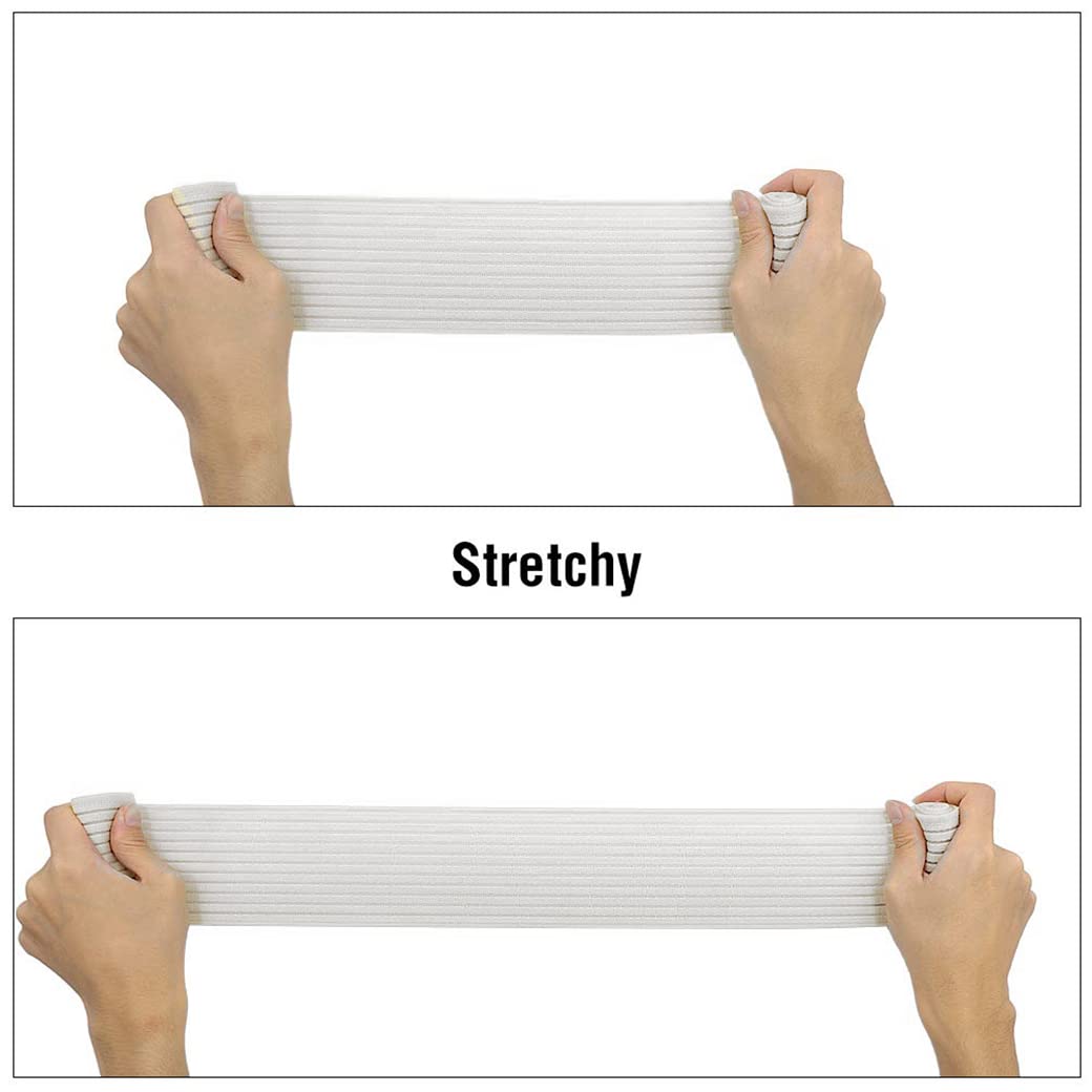 Full-Length Chest Compression Band for High-Impact Support – Breathable, Stretchy Breast Stabilizer for Running, Gym & Post-Surgery Recovery (White)