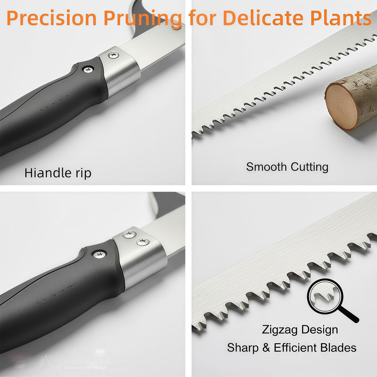 Heavy-Duty 5-Piece Gardening Tool Set – 3 Pruning Shears & 2 Folding Saws, Stainless Steel Blades, Ergonomic Handles, Compact Storage – Ideal for Trees, Shrubs, Camping, and Gift-Giving