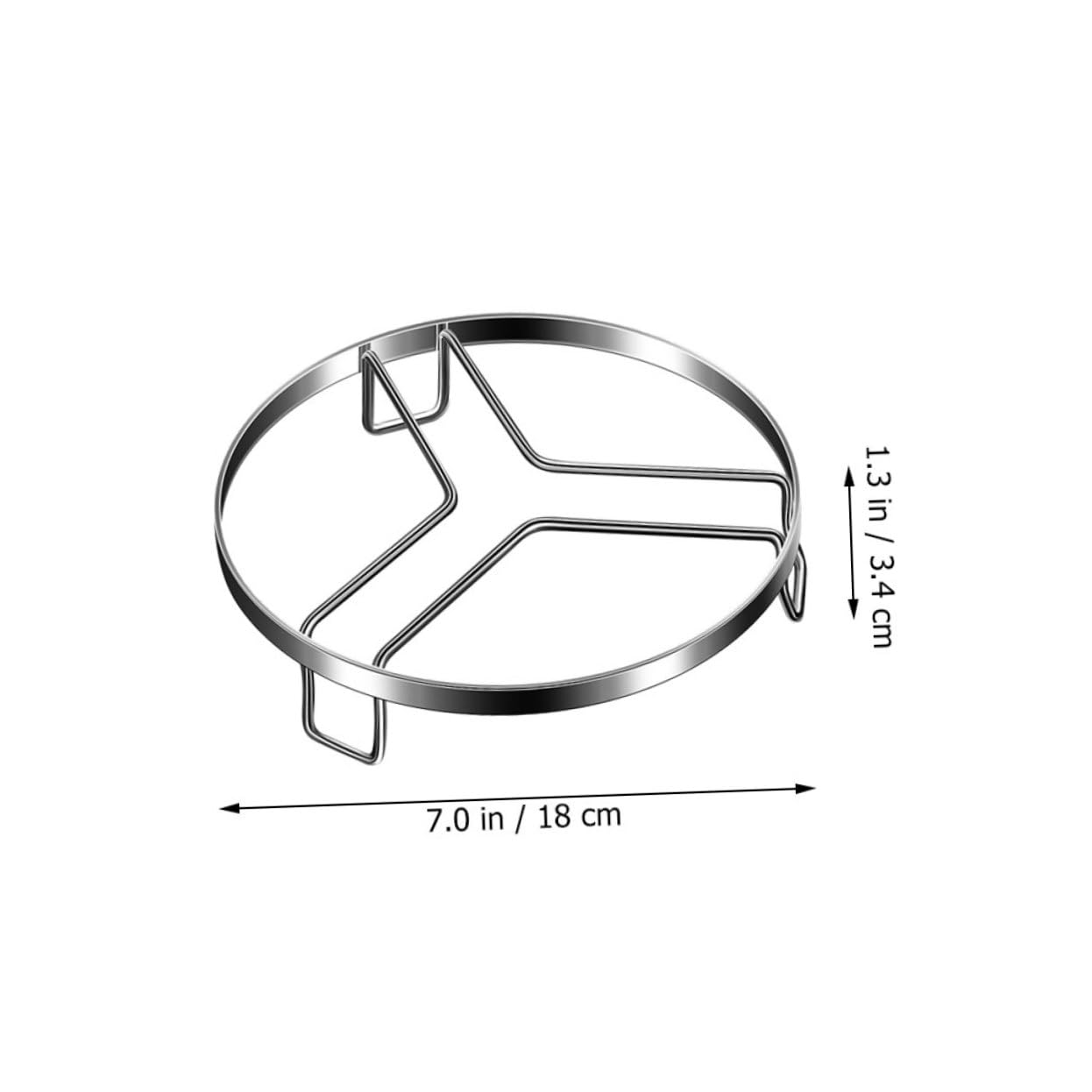 316 Stainless Steel Steam Rack for Cooking – Adjustable Kitchen Pot Stand with Heat-Resistant Design, Multi-Functional Steamer Base for Pots and Dishes (L,18cm)
