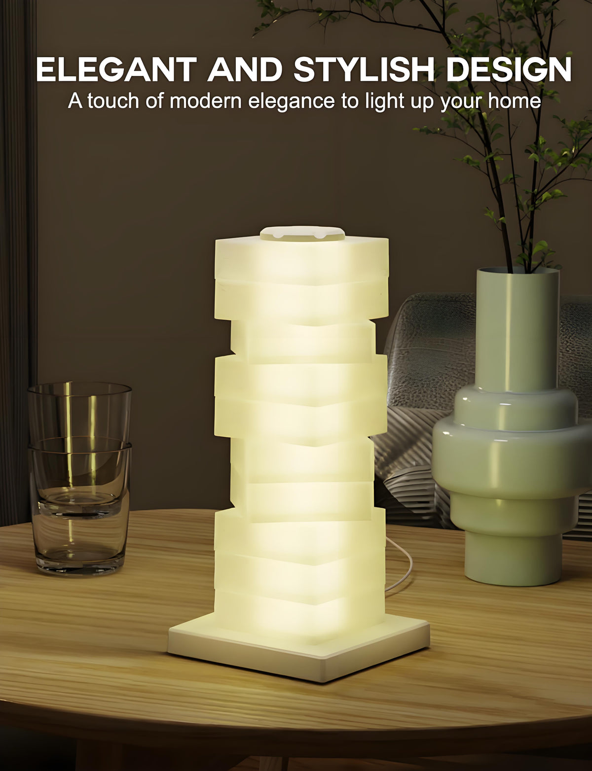 Customizable RGB Cube Lamp: USB-Powered LED Tower Light for Australian Gamerooms, Bedrooms & Room Decor