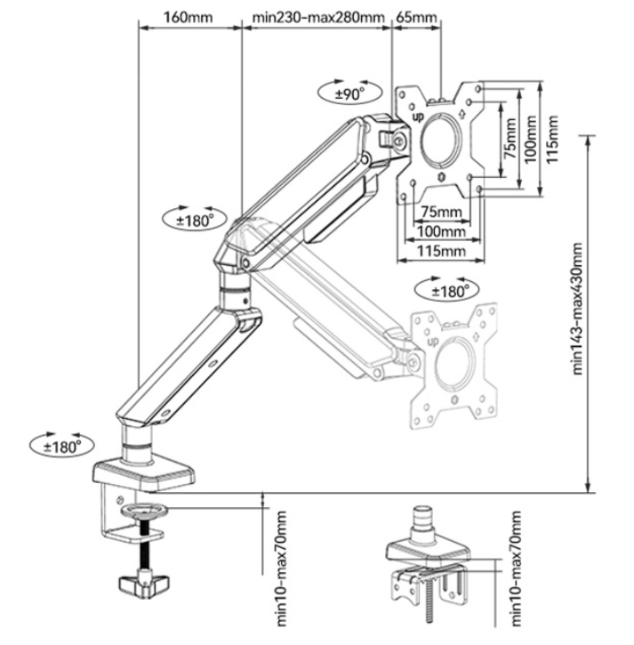 Dual Monitor Arm: 360° Rotatable, Space-Saving Desk Mount for Dual Screens, Ideal for Aussie Home & Office