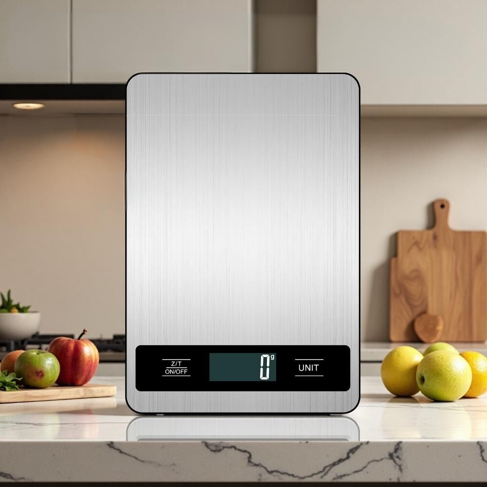 10kg/1g Precision Kitchen Scale: Ultra-Thin, Multi-Unit, Stainless Steel for Aussie Home Cooks