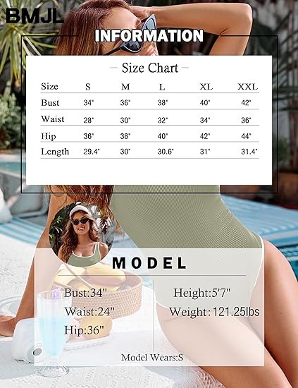 Women's Matcha Green One Piece Swimsuit with White Trim: Adjustable Strap, Ribbed, High Cut for Sports & Beach（XXL）