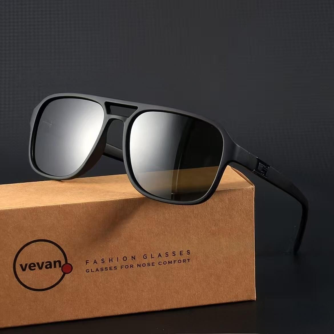 "Retro trend" classic box sunglasses-modified face, with no pressure, out of the street focus!