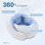 Travel Pillows for Airplanes,Memory Foam Neck Pillow for Traveling,Smooth & Cooling Fabric Plane Pillow for Long Flight,Ideal for Travels,Airplanes,Offices,Cars (Gray, Standard-Broad Fit)