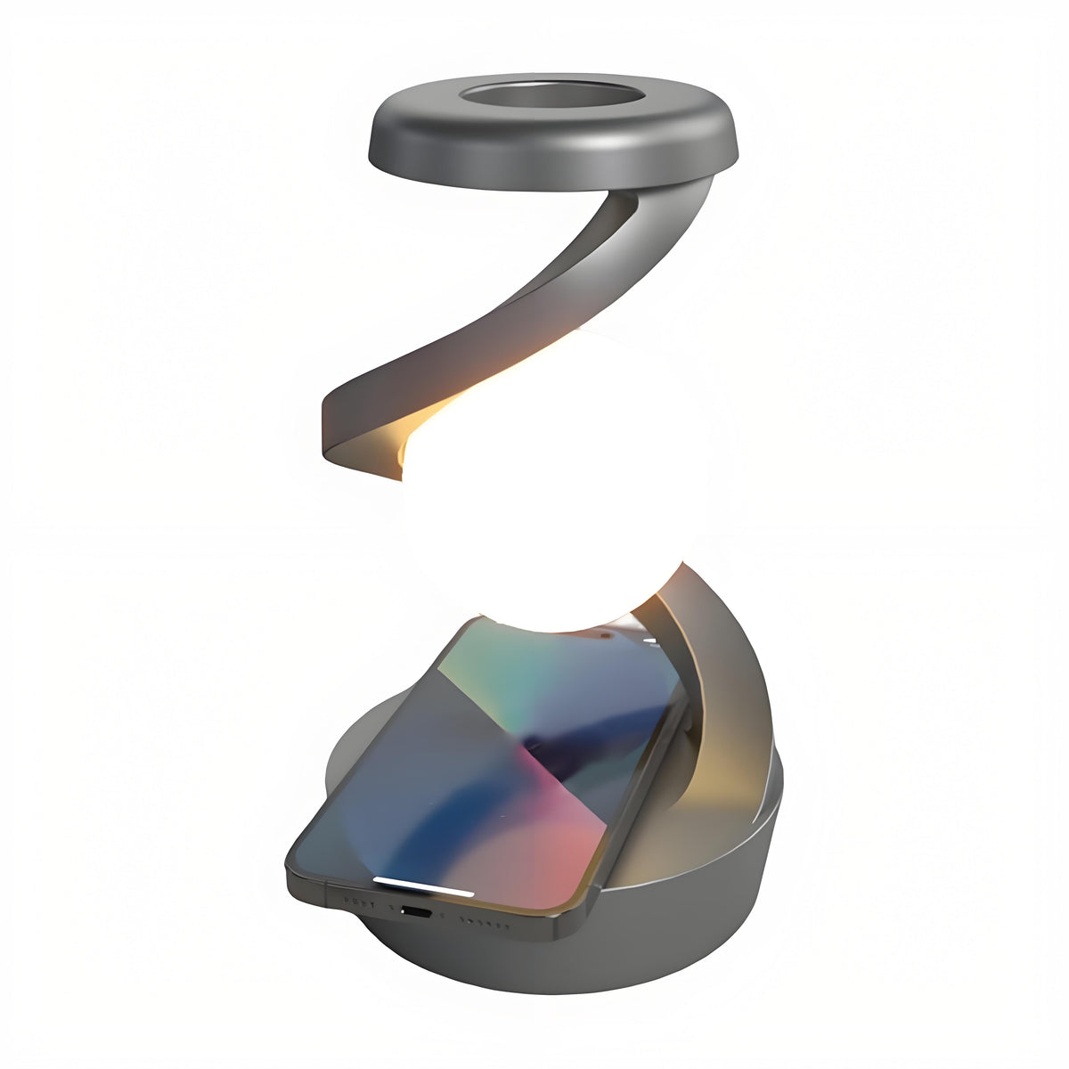 Rotating Levitating Night Light with RGB Colors &amp; Wireless Charging: 1-Second Palm-Activated Spin, Motion-Sensing – Futuristic Lighting for Australian Bedrooms &amp; Offices
