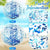 Christmas 10 Pcs Inflateable Sequin Glitter Beach Balls, 24 Inch and 16 Inch Jumbo Pool Confetti Glitter Balls, Swimming Pool Beach Toys for Summer Favor Decorations