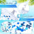 Christmas 10 Pcs Inflateable Sequin Glitter Beach Balls, 24 Inch and 16 Inch Jumbo Pool Confetti Glitter Balls, Swimming Pool Beach Toys for Summer Favor Decorations