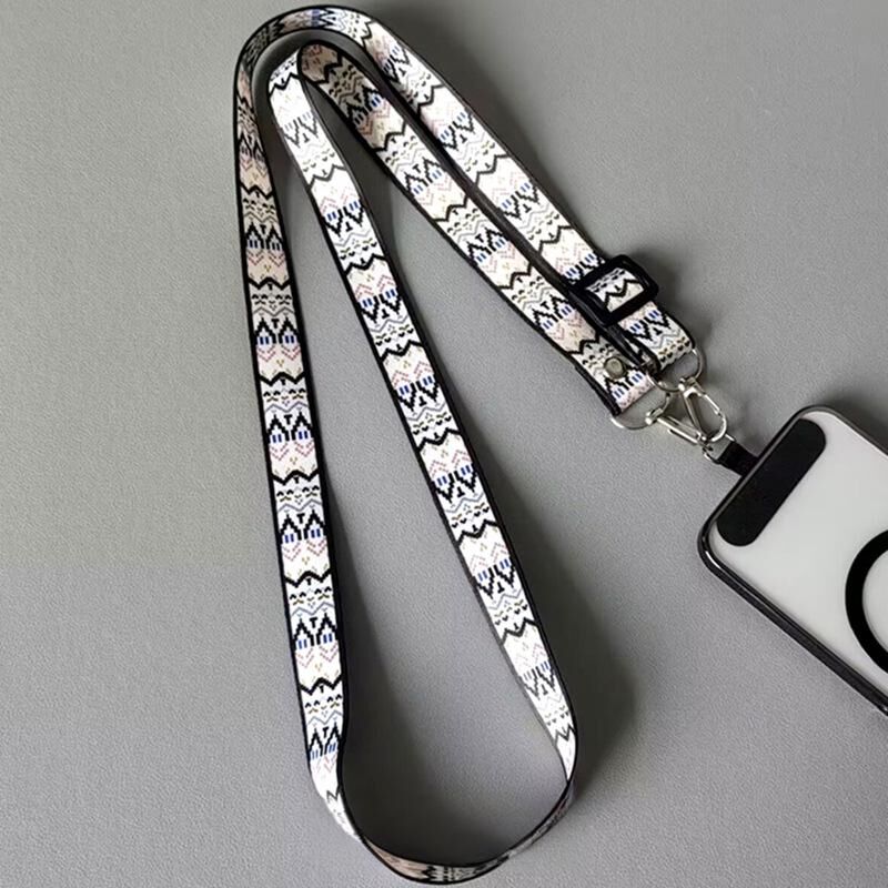 Christmas gifts 4PCS Boho Pattern Phone Crossbody Lanyard Set, Adjustable 65-118cm, Stylish & Durable for Universal Phone Models