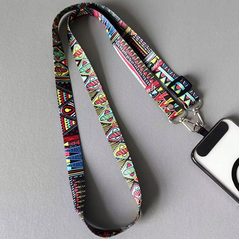 Christmas gifts 4PCS Boho Pattern Phone Crossbody Lanyard Set, Adjustable 65-118cm, Stylish & Durable for Universal Phone Models