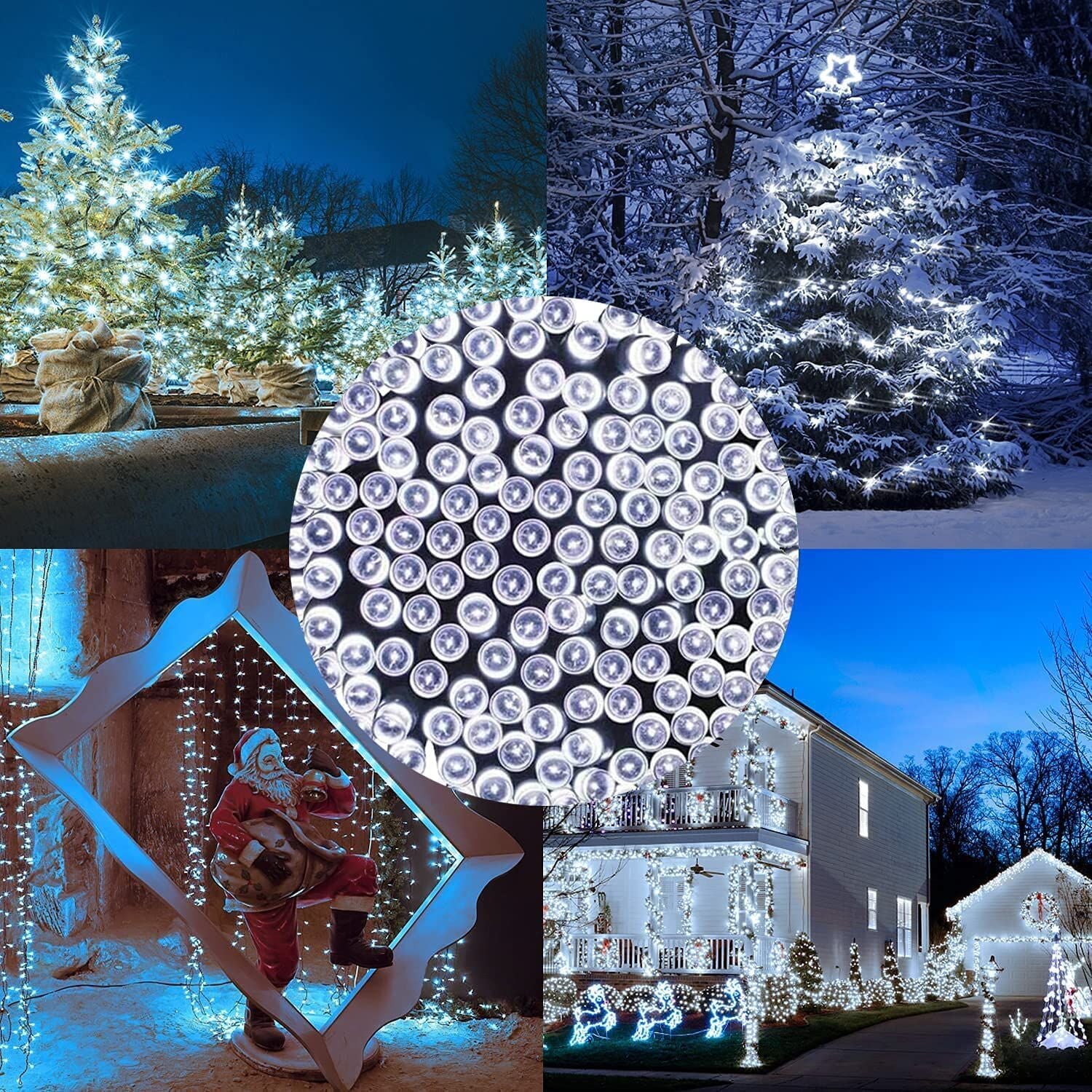 900 LED Cool White USB Fairy String Lights with Remote, 30m Green Wire, IP44 Waterproof 8-Mode Timer for Christmas Bedroom Decor