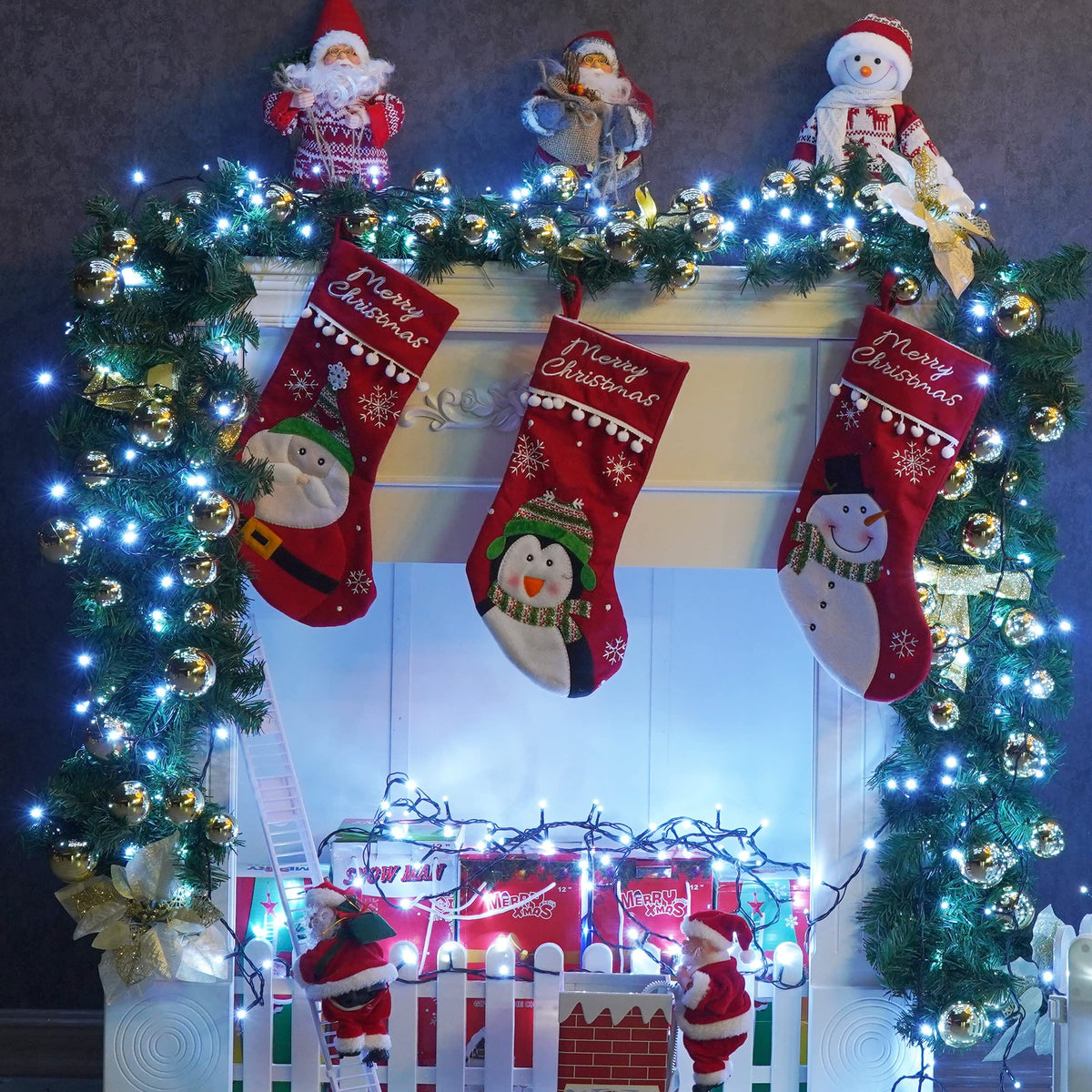 900 LED Cool White USB Fairy String Lights with Remote, 30m Green Wire, IP44 Waterproof 8-Mode Timer for Christmas Bedroom Decor