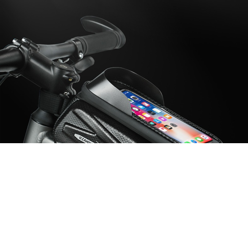 Waterproof Bike Frame Bag with Touchscreen Window: Hard Shell Bicycle Bag for Phone & Gear, Perfect for Aussie Riders