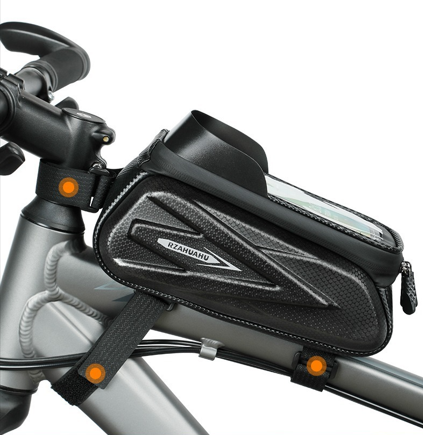 Waterproof Bike Frame Bag with Touchscreen Window: Hard Shell Bicycle Bag for Phone & Gear, Perfect for Aussie Riders