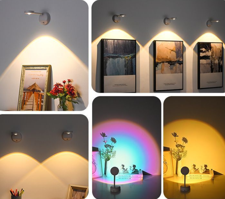 Wireless Smart LED Wall Light: Rechargeable, Motion-Sensor & Remote-Controlled, No-Drill Mount for Home Decor & Task Lighting