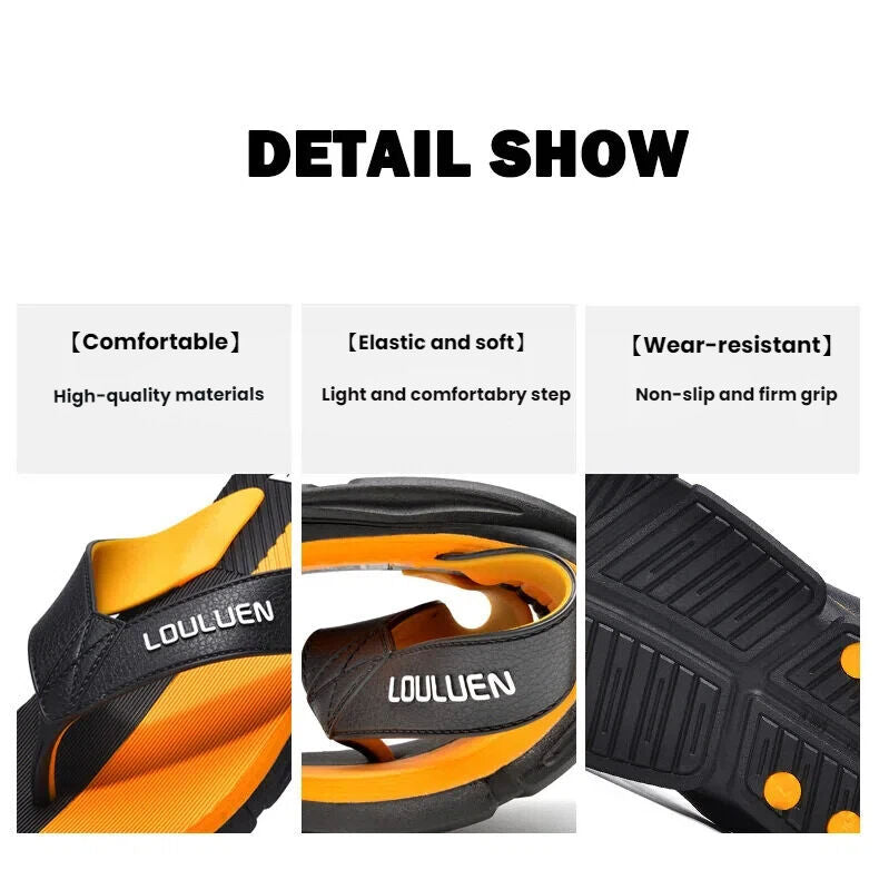 Men's Flip Flops with EVA-PVC Dual Sole, 3 Colors (Orange/Grey/Green) for Comfort & Slip-Resistance(green)