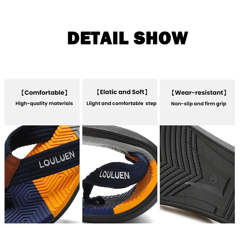 Men's Flip Flops with EVA-PVC Dual Sole, 3 Colors (Black/Blue/Green) for Comfort & Style for Summer Beach & Daily Wear(Blue)