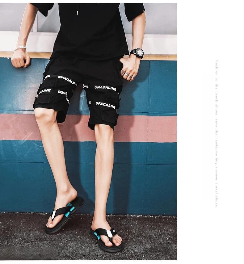 Men's Flip Flops: 4 Colors, EVA-PVC Blend, Comfort & Style for Summer Beach & Daily Wear(Black-green)