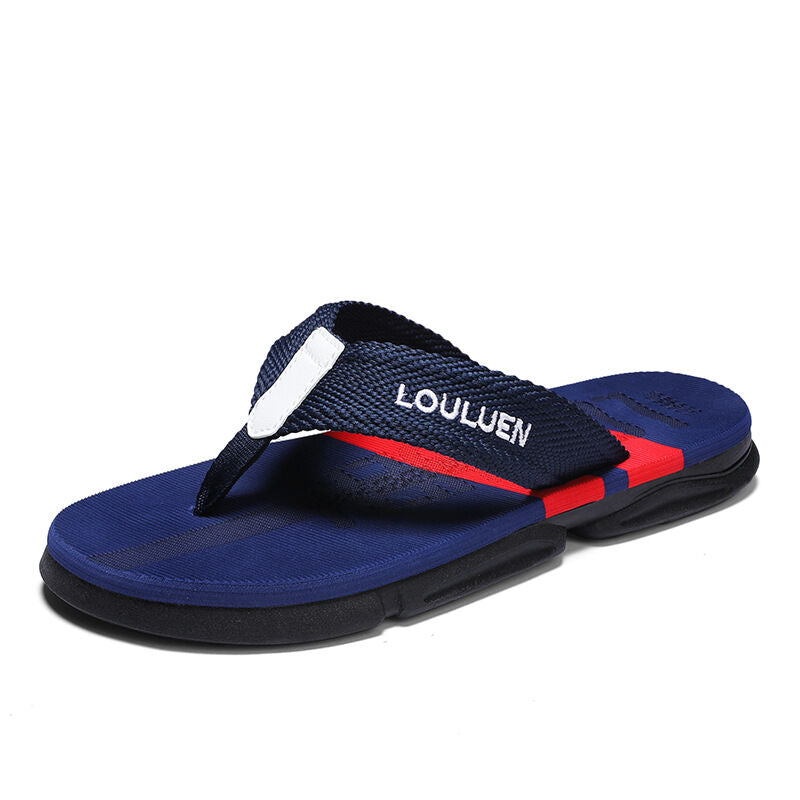 Men's Flip Flops: 4 Colors, EVA-PVC Blend, Comfort & Style for Summer Beach & Daily Wear(Blue)