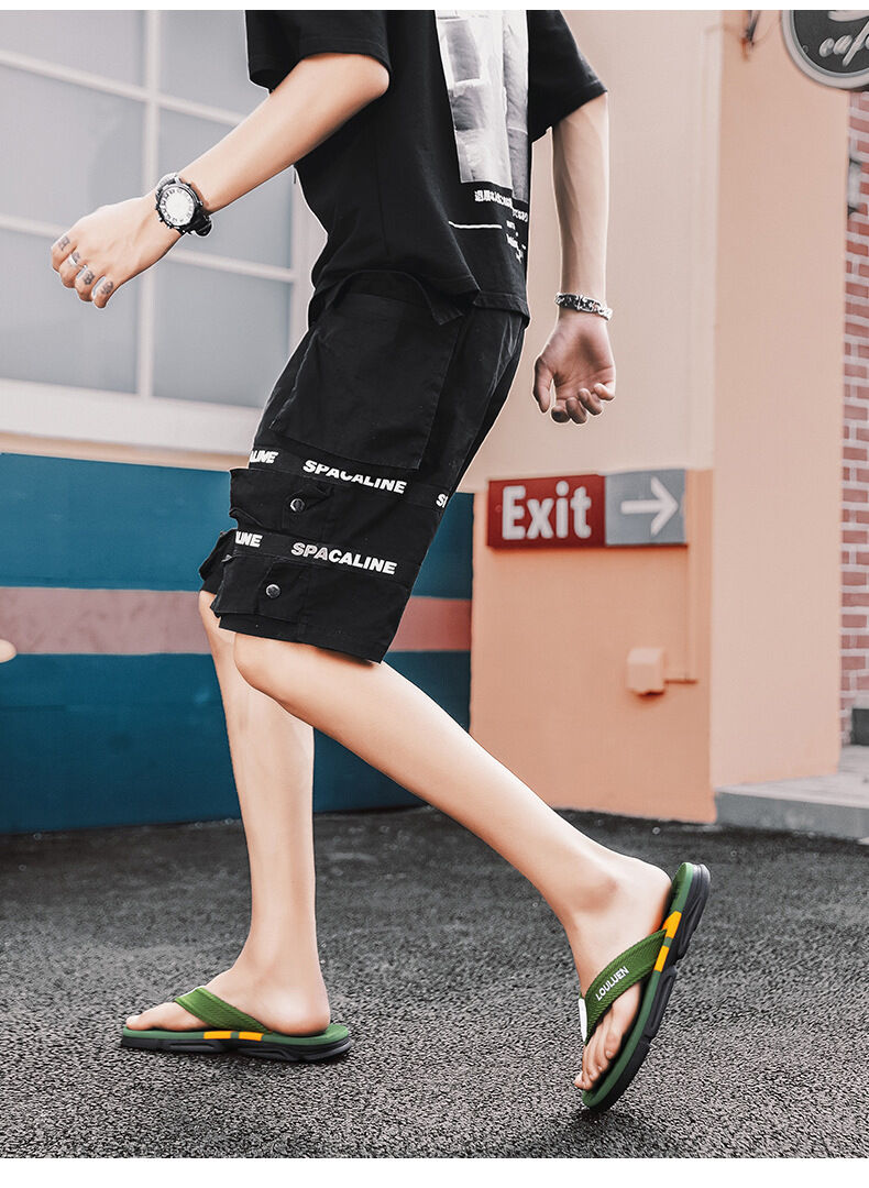 Men's Flip Flops: 4 Colors, EVA-PVC Blend, Comfort & Style for Summer Beach & Daily Wear(Green)