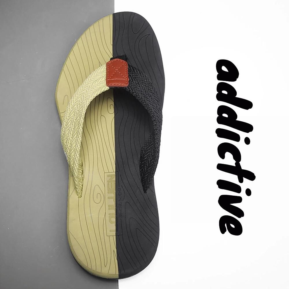 Men's Outdoor Non-Slip Flip Flops, 6 Colors EVA Lightweight Thick-Sole Beach Sandals for Casual &amp; Sports(black and green)