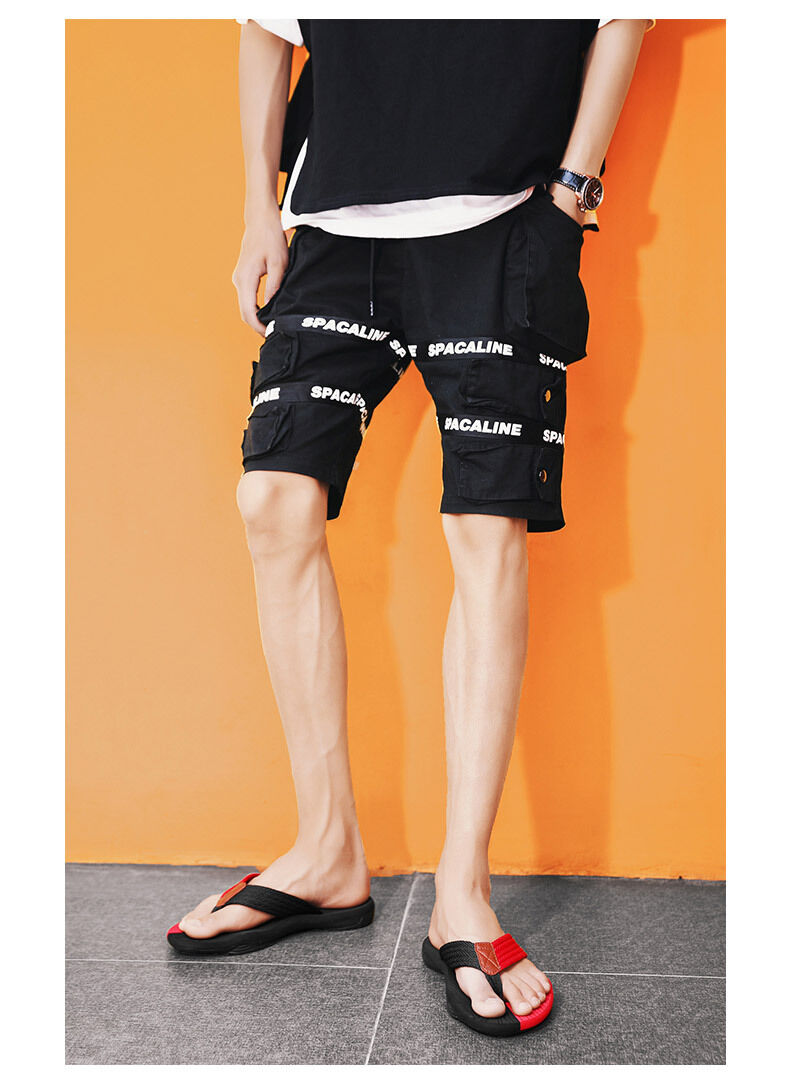 Men's Outdoor Non-Slip Flip Flops, 6 Colors EVA Lightweight Thick-Sole Beach Sandals for Casual & Sports(red and black)