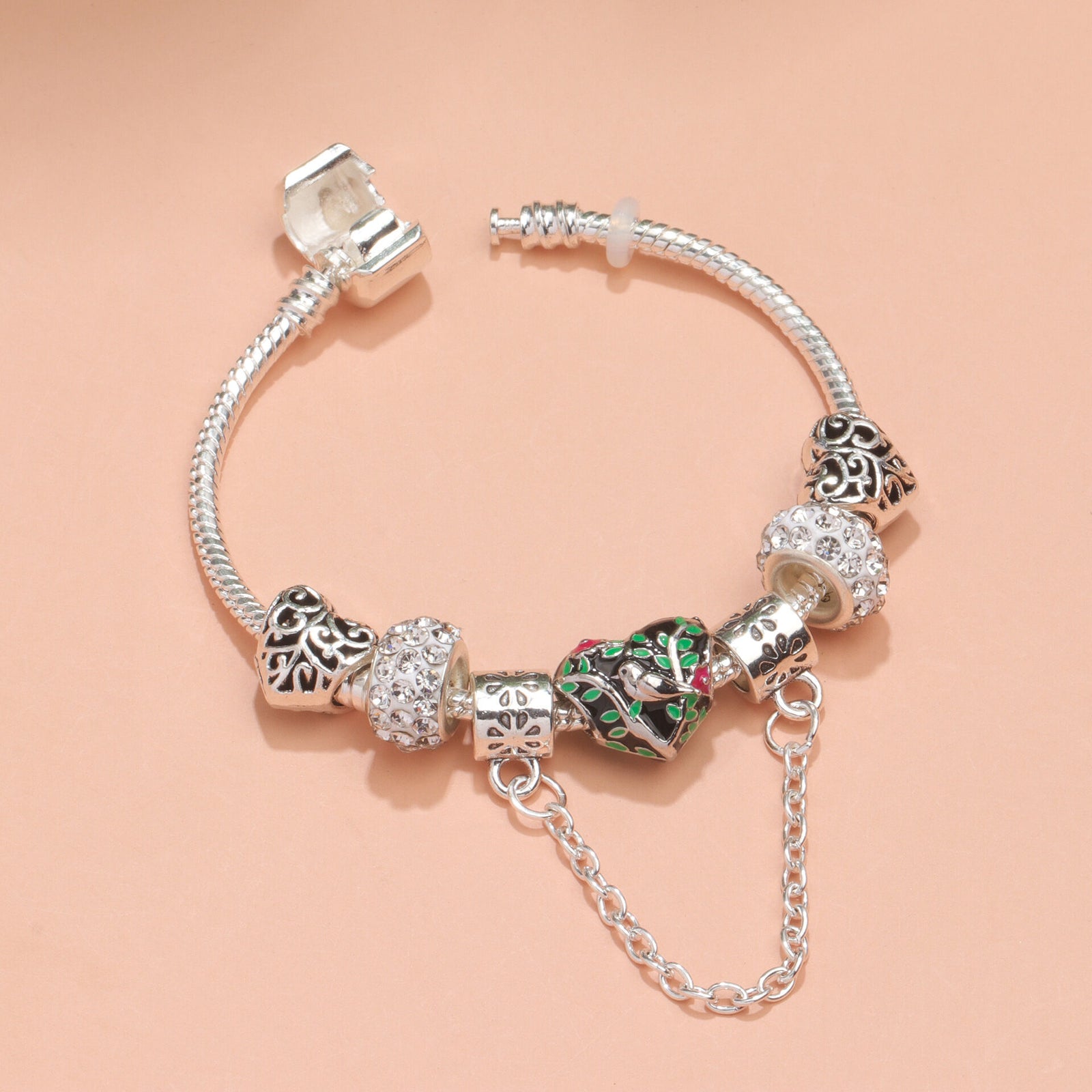 Love Bird Drip Oil Bracelet(18cm)