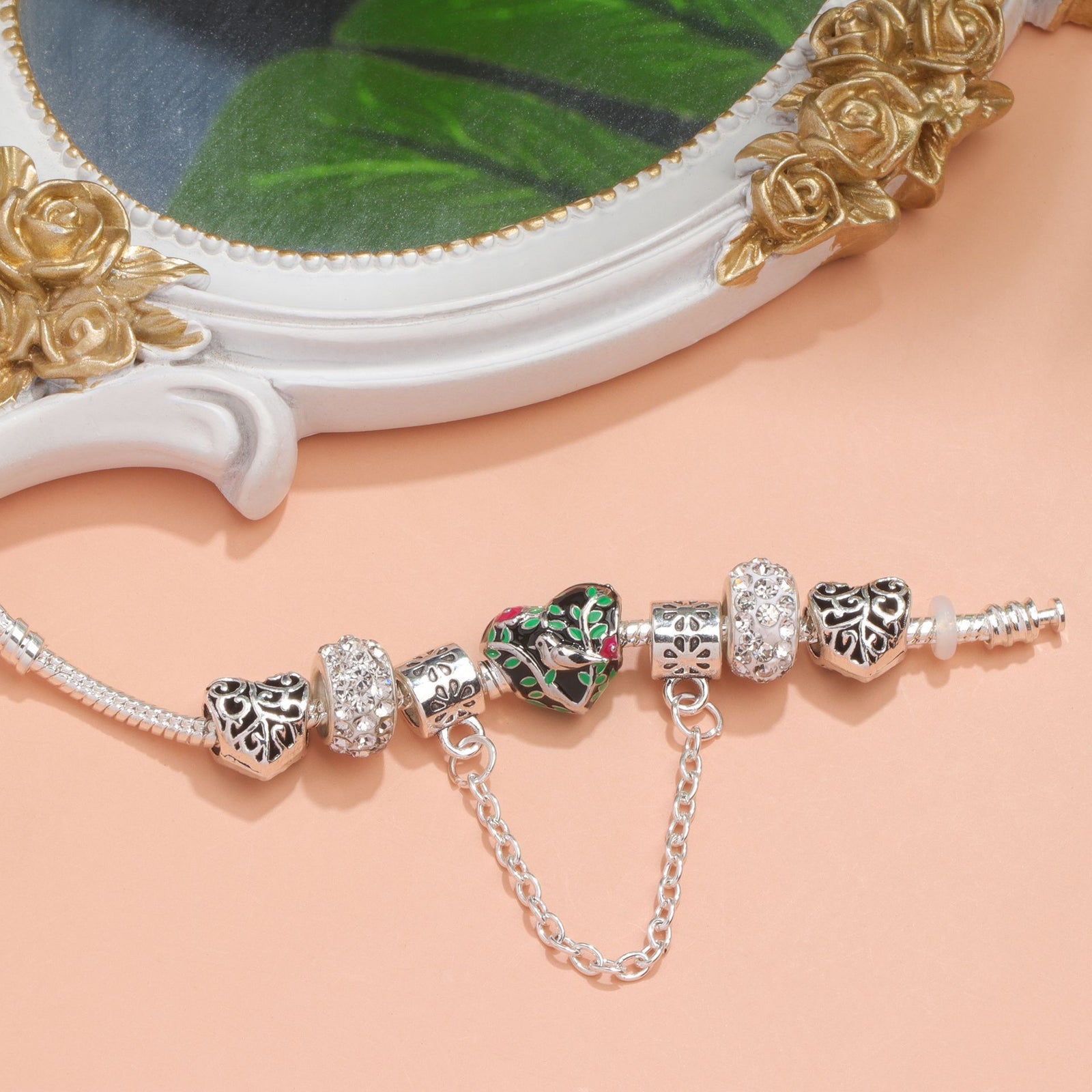 Love Bird Drip Oil Bracelet(18cm)