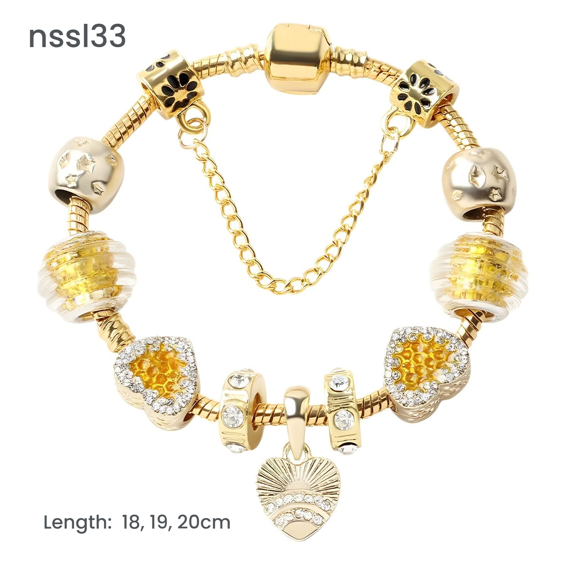 11 Styles Charm Bracelets Set,Colorful Alloy & Glass Beaded Bracelets(double)