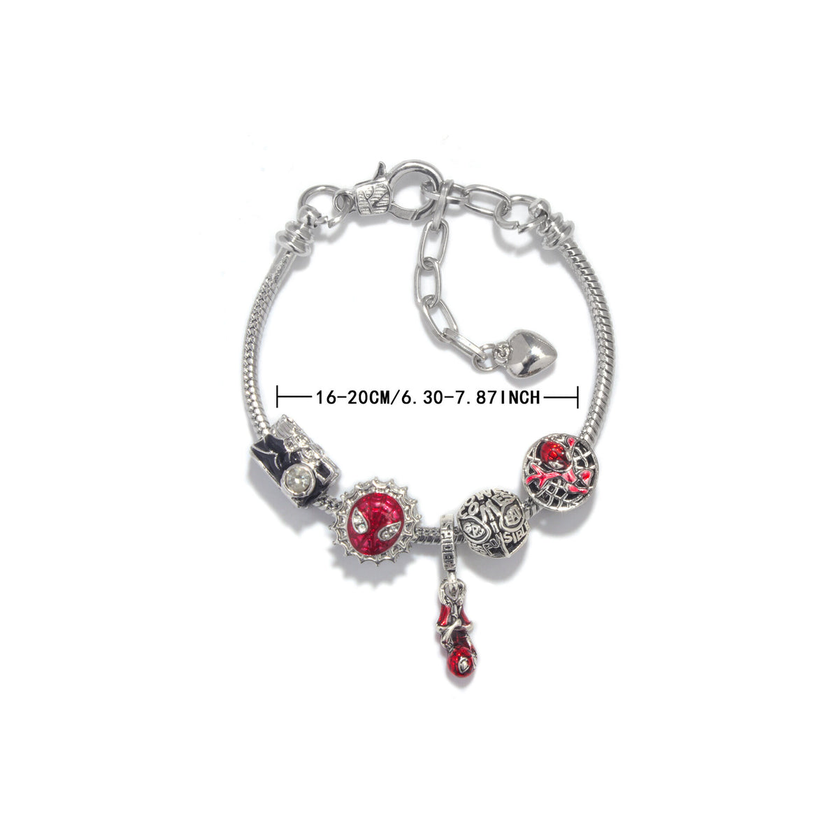 Cartoon Punk Spider-Man Themed Rhinestone Bracele(20cm)