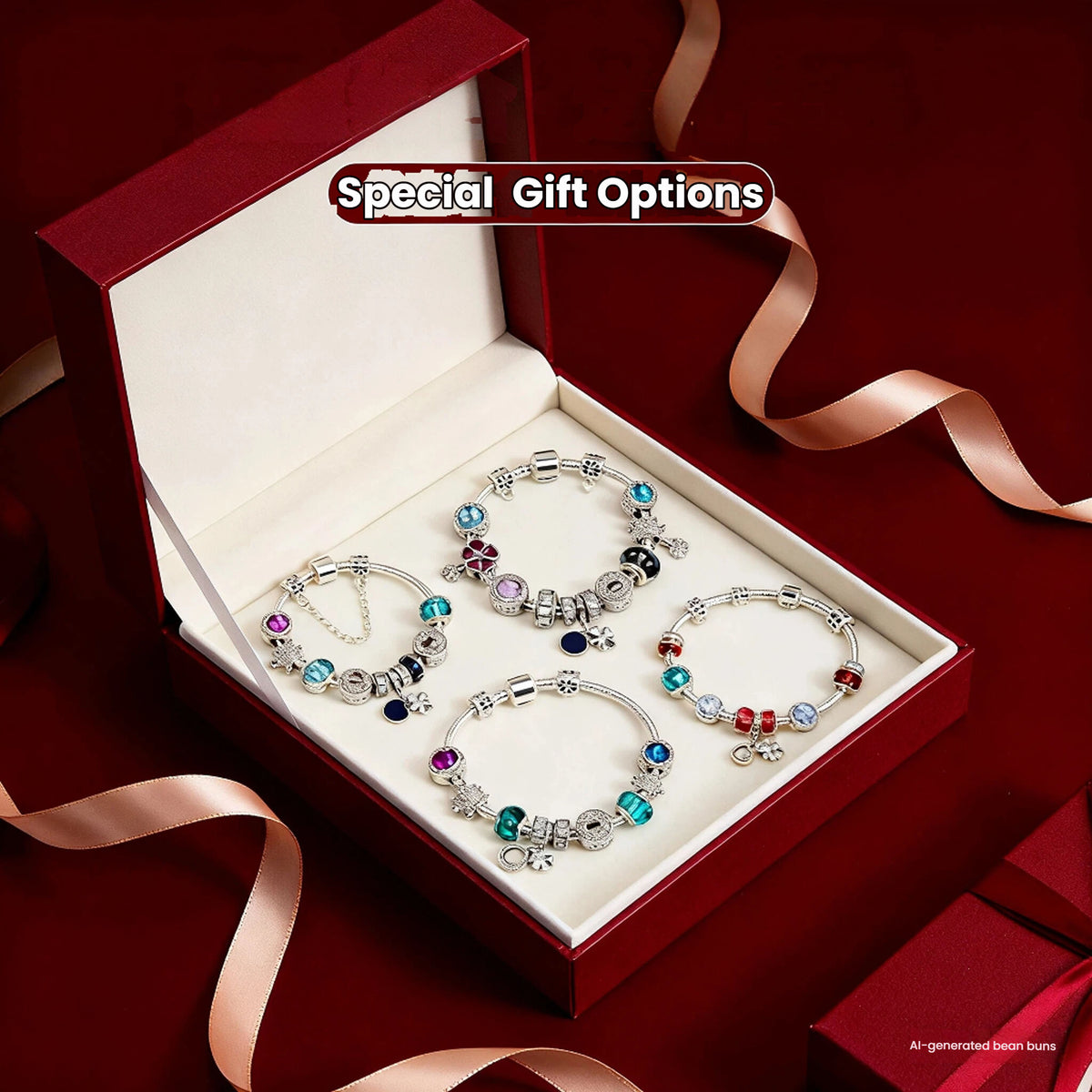 Combo Deal: Tortoise Bead, Purple Floral, Blue Starry Sky Bracelets - Mix & Match(triple-20cm)