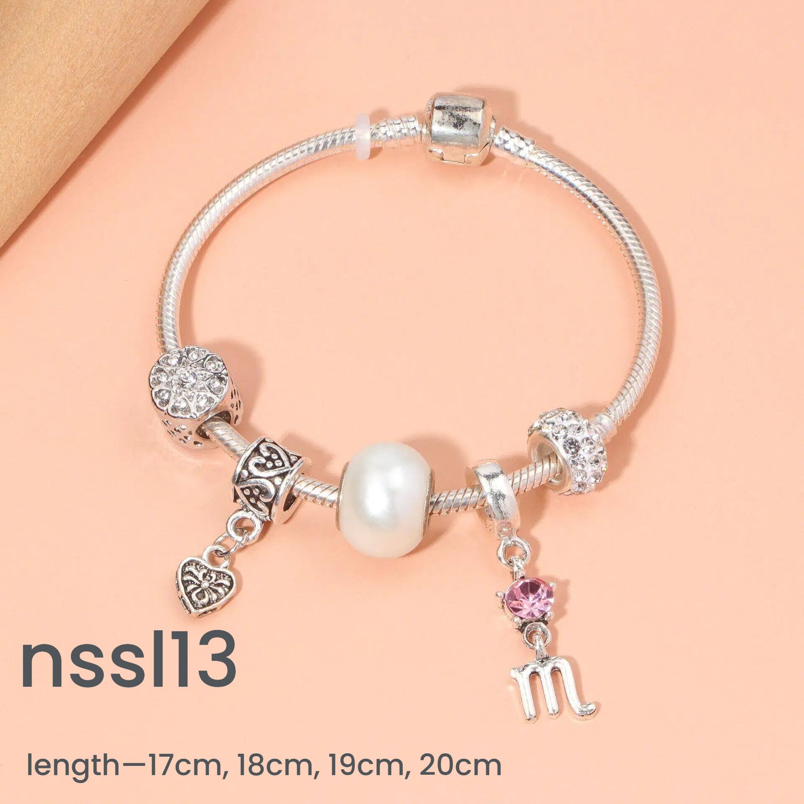 10 Styles Charm Bracelets Set: Colorful Alloy & Glass Beaded Bracelets, Adjustable Length 16-24cm(triple)