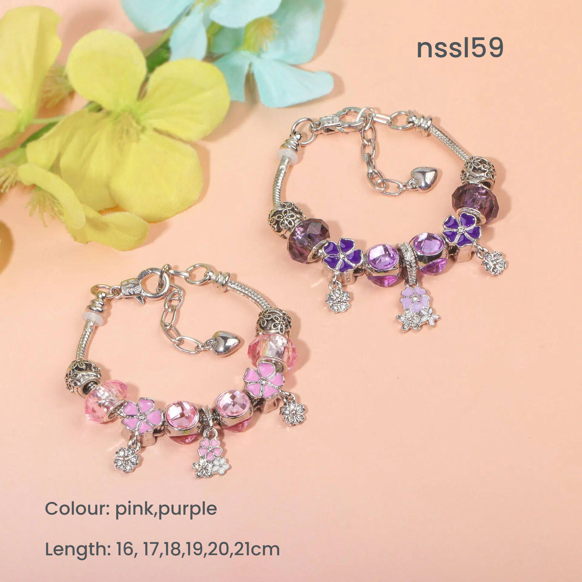 Charm Bracelets Mix & Match Offer - 10 Styles with Cartoon, Vintage & More, Get Discount on 2 Picks(double)