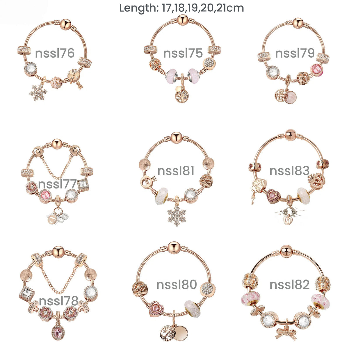 Charm Bracelets Mix & Match Offer – 11 Styles, Luxury & Vintage, Discount on 2(double)