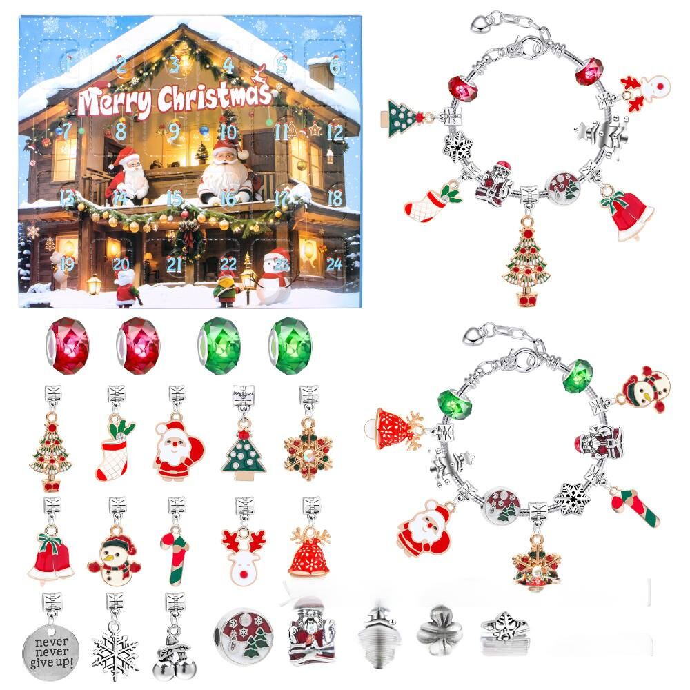 Christmas DIY Jewelry &amp; Craft Advent Calendar(M-14L,20*17*1.1)