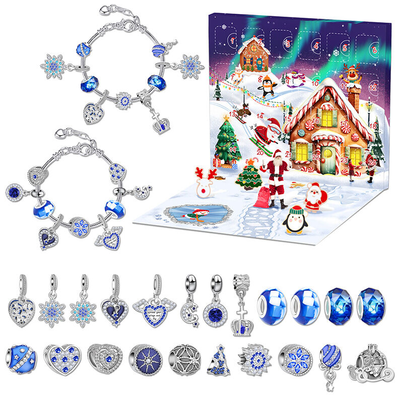 Christmas DIY Jewelry &amp; Craft Advent Calendar(M-28,20*17*1.3cm)