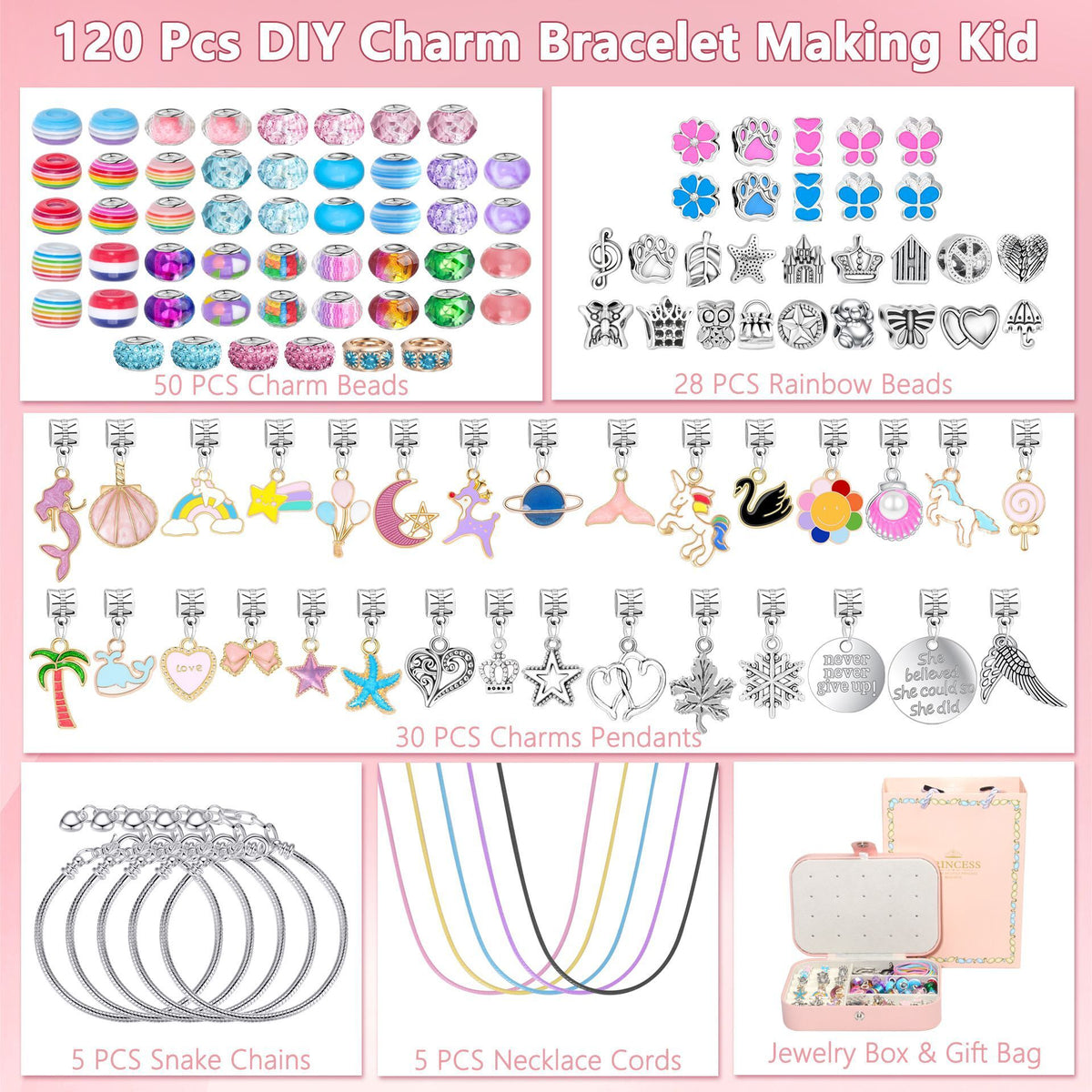 Christmas DIY Jewelry &amp; Craft Advent Calendar(YD-120pcs,16*11*5)