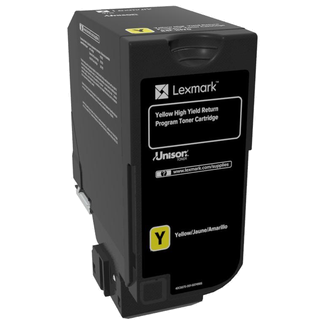 Lexmark High Yield Return Programme Toner Cartridge for CX725 Printer Series 16000 Pages Yield Yellow