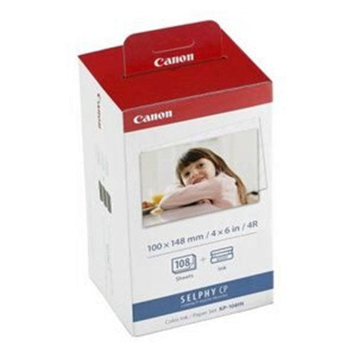 CANON INK &amp; PAPER KP-108IN POSTCARD SIZE 148X100MM SUIT CP100