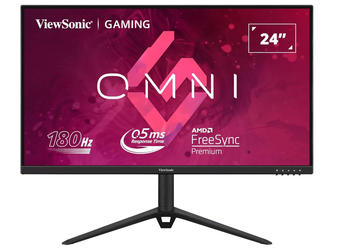 (LS)ViewSonic 24' 180Hz 0.5ms, Fast IPS, Crisp Image and Smooth play. VESA Clear MR certified, Freesync, Adaptive Sync, Speakers, HDMI &amp; DP  Monitor